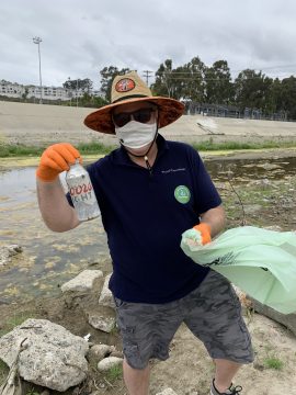 Steve Creech cleaning up the ocean
