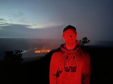 Skylar Hughes, volcano tour guide