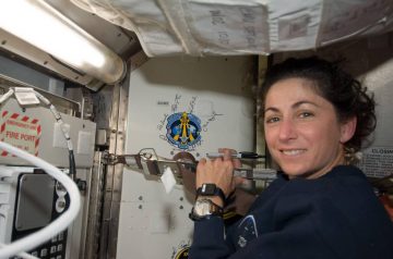 Nicole Stott in space